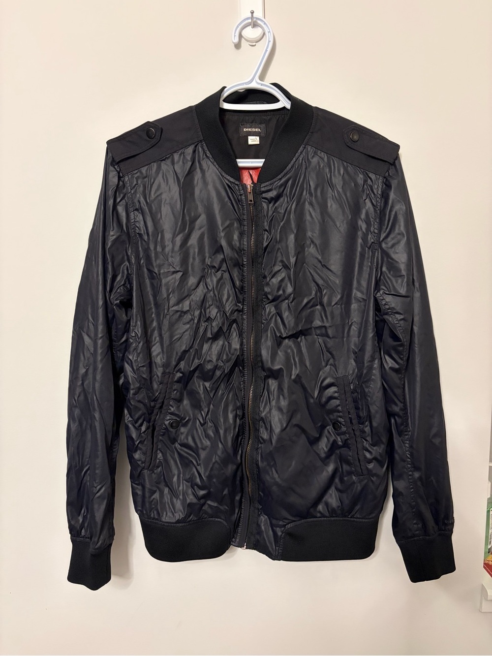 Diesel Men's Black Bomber Jacket